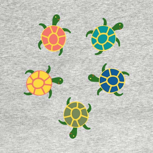 Turtles Flat Pattern by deepfuze